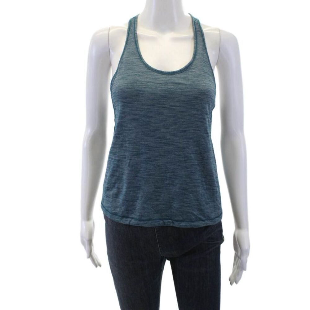 Lululemon Women's Scoop Neck Racerback Athletic Tank Top Blue Size S